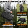 thumbnail image 6 of Lictin Bike Bags for Rear Racks, 12L Hard Shell Waterproof Bike Bag with Reflector, Rain Cover & Shoulder Strap, Bicycles Ebike Trunk Pannier Saddle Seat Bag Carrier, Black, 6 of 8