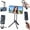 Black, variant on SQDWYGG MA38 Magnetic Phone Tripod for iPhone, Portable Phone Holder Mini Tripod for Magsafe, 5 in 1 Portable Pocket Size Vlogging Tripods Rotation & Strong Magnet,Black