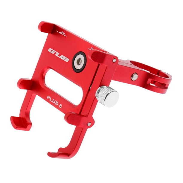 Soporte de Teléfono Móvil Rotación 360 Ajustable Bici de Moda Simple rojo