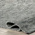 thumbnail image 4 of nuLOOM Alessi Solid Farmhouse Cotton Area Rug, 6', Gray, 4 of 9