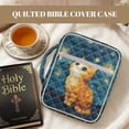 thumbnail image 7 of FOR U DESIGNS Cat Starry Night Pttern Bible Cover Large Capacity Bible Holder Case with Handle Quilted Book Cover Bible Carrier Tote Bag for Bible Study/Daily Use, 7 of 7