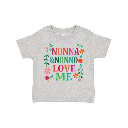 

Inktastic Nonna and Nonno Love Me Girls Toddler T-Shirt