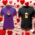 thumbnail image 3 of Playera Duo Parejas Con Impresion De La Pareja Perfecta Con Cerveza 14 De Febrero San Valentin Color Morado Talla Chica Marca Emil SaEs, 3 of 4