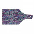 thumbnail image 1 of Navy and Blush Cutting Board, Pattern Based on Traditional Elements Paisley Old Fashioned Floral, Decorative Tempered Glass Cutting and Serving Board, Wine Bottle Shape, Multicolor, by Ambesonne, 1 of 1