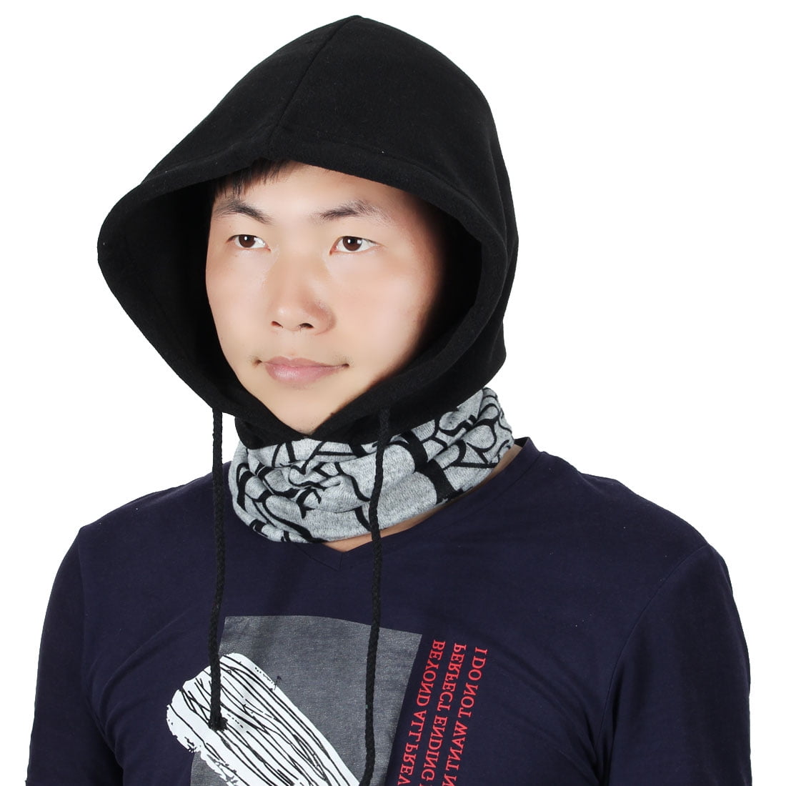 Adjustable Rope Activities Double Layer Head Wrap Neck Protector Hood Balaclava by