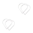 thumbnail image 3 of Pendientes Minnieouse Aleación Mujer 2 Piezas Corazón Plata, 3 of 6