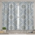 thumbnail image 2 of Ambesonne Turkish Pattern Valance & Curtain, Boho Neutral Swirls, 55"x24", Pale Mauve White Grey, 2 of 6