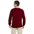 thumbnail image 2 of The Fruit of the Loom Adult HD Cotton Long-Sleeve T-Shirt - MAROON - L, 2 of 2