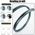 thumbnail image 4 of GXCZ Curtain Rods Aluminium Curtain Track Easy To Bend For Curtains, Flexible Curtain Rail Ceiling Or Wall Mount Curved Sliding Track System, For Room Divider, Rv, Bay Window, Shower Space(Gray-wall,500cm(4 * 1.25m)), 4 of 7