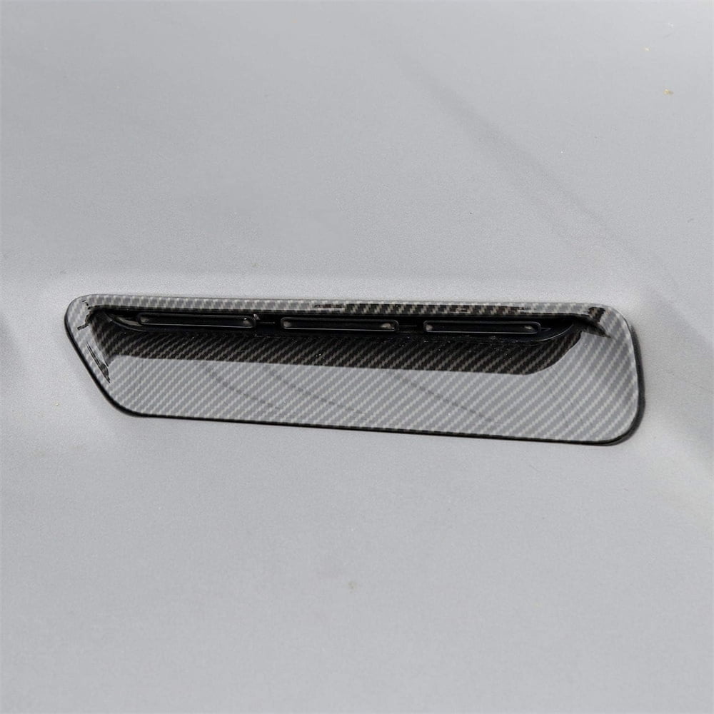Zyutaosan Carbon Fiber Look Engine Hood Air Vent Intlet Cover Trim For Dodge Challenger 2015-2022