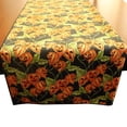 thumbnail image 4 of 100% Cotton Table Runner Halloween / Event Decoration Spooky Pumpkins Black Orange, 4 of 4