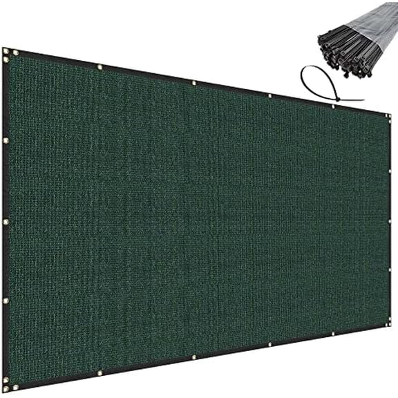 4' x 43' Green Privacy Fence Screen Heavy Duty Windscreen Net Shade Fabric with Brass Grommets for Outdoor Fence Graden Patio Deck Swimming Pool$$Garden & Patio