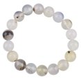 thumbnail image 1 of Pulsera de ágata con flores blancas de 6 mm para mujer, 1 of 2