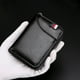 thumbnail image 3 of BRIGHTFUFU 1 billetera de cuero genuino con protección RFID, billetera antirrobo, monedero, monedero, bolsillo para monedas (negro), 3 of 7