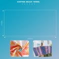 thumbnail image 2 of Toalla de playa de microfibra, toallas de 80 x 160 cm, de secado rápido, ligera, para viajar, toalla de camping, toalla de playa, para fitness, viajes, deportes, senderismo, actividades al, 2 of 5