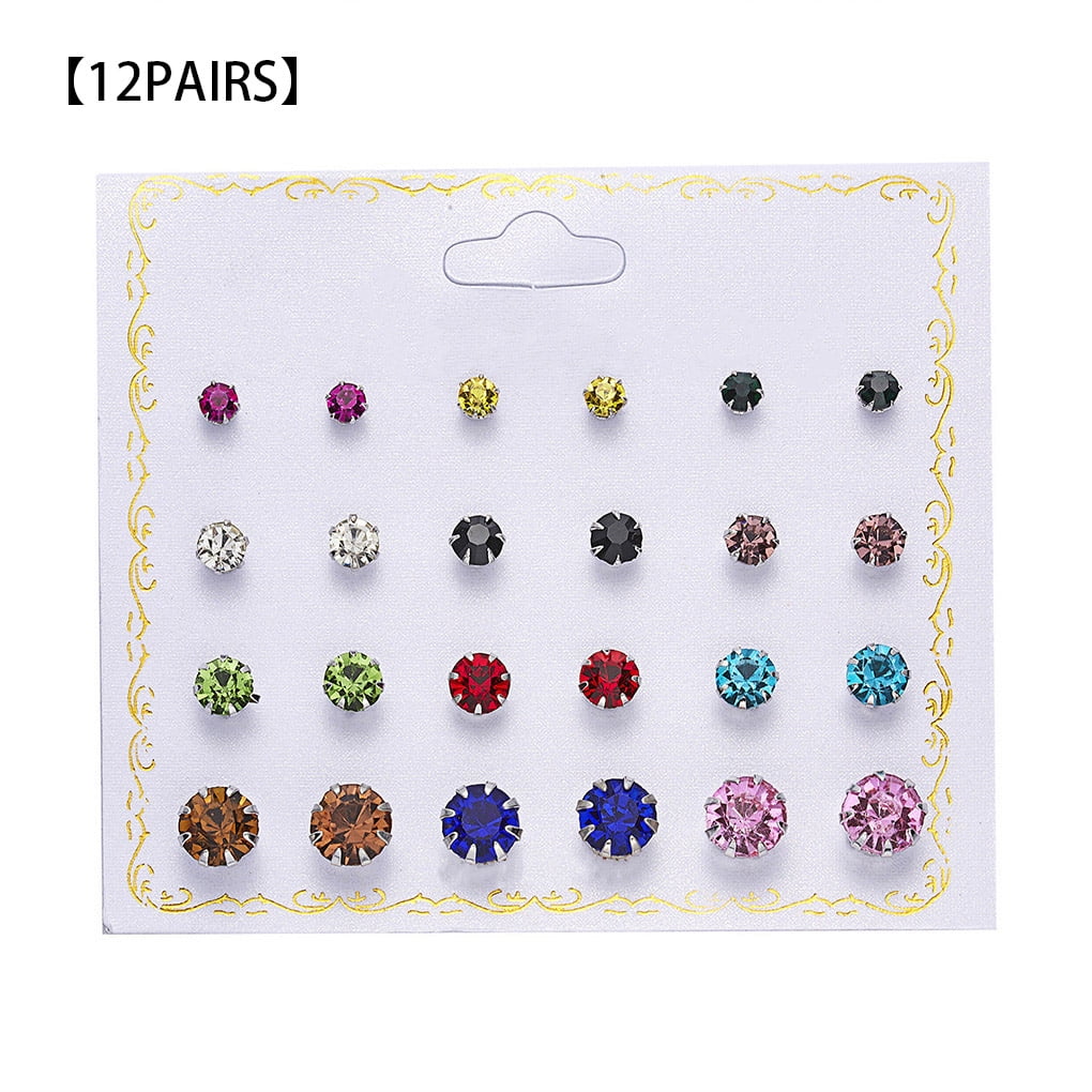 6 Pairs Dress Up Kids Jewelry Sweet Birthday Gift Details about   DISNEY Girl Clip On Earrings 