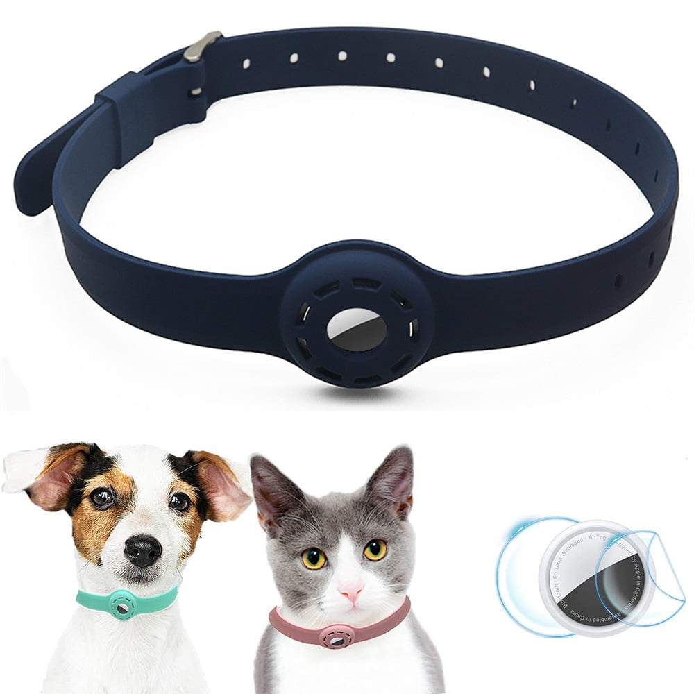 Airtag Dog Collar Holder Airtag Cat Collar 919.5inch Soft Silicone Dog