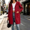 thumbnail image 2 of Thousandth Women Long Zip Up Hooded Cardigan Sweatshirt Casual Fleece Lined Loose Fit Pocket Hoodie Jacket Fall Winter Layering Coat, 2 of 9
