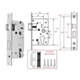 thumbnail image 2 of Lock Cylinder,Bedroom Door Lock Body,Room Door Lock,Light Spring Door Lock Body, 2 of 6
