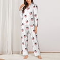 thumbnail image 2 of Fotbe Umbrella Cat Pattern Long Sleeve Pajama Set for Women,Sleepwear Set,2-piece Loungewear Set,Soft PJs Comfy Nightwear with Pockets -X-Large, 2 of 7