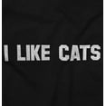 thumbnail image 2 of I Like Cats Funny Feline Pet Lovers Long Sleeve TShirt Men Women Brisco Brands S, 2 of 6