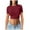 Z-Red722, variant on JIAYUE Women's T-Shirts Short Sleeve Solid Color Slim Fit Crew Neck Basic Crop Casual Streetwear Clothes Leisure Female Tops