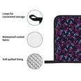 thumbnail image 4 of Haiem Purple Butterfly Print Extra Long Oven Mitts and Pot Holders 4pc Sets: Heat Resistant Silicone Oven Mittens with Mini Oven Gloves and Hot Pads Potholders, 4 of 6