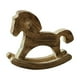 thumbnail image 2 of Caballo balancín de madera, decoración del hogar, recuerdo, oficina, colección de juguetes, artesanía, ideal Marrón, 2 of 9