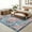 blue, variant on Ultra-Thin Washable Runner Rug 2x6 Non-Slip Non-Shedding Vintage Hallway Runner Stain-Resistant Indoor Entryway Brown/Red