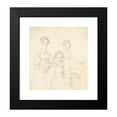 thumbnail image 2 of Jean Auguste Dominique Ingres 12x13 Black Modern Framed Museum Art Print Titled - The Kaunitz Sisters (Leopoldine, Caroline, and Ferdinandine) (1818), 2 of 5
