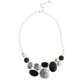 thumbnail image 1 of Collar De De Las Mujeres Collar Babero De Cadena De Tono Plateado Resina Yuyangstore collar babero declaración, 1 of 8