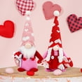 thumbnail image 3 of 12 inch Valentine's Day Faceless Gnome Plush Doll with Heart Rose, Cute Couple Rudolph Ornament for Romantic Home Decor, Festive Holiday Party Decoration, 3 of 3