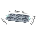 thumbnail image 2 of for Home Party Use Festive Wreath Design Silicone Tray with 6 Freezer Cubes for Drinks And Easy Release Cleaning, 2 of 3