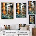 thumbnail image 4 of Designart "Transitioning Shades Of Turquoise In Industrial Photography" Factories Floater Framed Canvas Art Print, 4 of 5