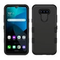 thumbnail image 2 of Kaleidio Case For LG Harmony 4, Premier Pro Plus L455DL, Xpression Plus 3 [TUFF Armor] Impact Protective Hybrid [Shockproof] 3-Piece Dual Layer Rubber Cover [Black/Black], 2 of 5