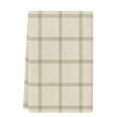 thumbnail image 2 of Beige Plaid Kitchen Towels Set of 1, Vintage Grid Stripe Minimalist Art Linen Absorbent Dish Towels for Kitchen, Microfiber Hand Towel, Quick Drying Tea Towel for Cleaning Decorative Dishcloths, 2 of 7