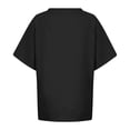 thumbnail image 7 of Tops for Women Trendy Sweater Dresses Women V Neck Tops Long Sleeve Womens T Small Items Loose Fitting Pajamas Scrub Blouses Bulk Winter Items Womens Medium Long Sleeve Shirt Summer for Black L, 7 of 7