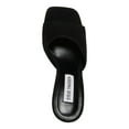thumbnail image 3 of STEVE MADDEN Womens Black Padded Lipa Square Toe Slip On Leather Dress Sandals Shoes 8 M, 3 of 4