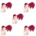 thumbnail image 3 of VONKY Universal Hair Sleeping Bonnet For Hair Protection Health Of Locks Cap S Wide Application 5Set, 3 of 6