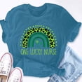 thumbnail image 5 of EcoLoom One Lucky Nurse Scrub Rn Icu Er St Patricks Day Nurses Short Sleeve Unisex T Shirt, 5 of 6