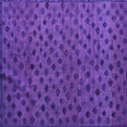 thumbnail image 1 of Ahgly Company Indoor Square Abstract Purple Modern Area Rugs, 8' Square, 1 of 4