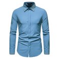 thumbnail image 2 of breaise Men Henley Shirts Long Sleeve Workout Shirt Basic Tee Casual Button Collared T-Shirt Lightweight Quick Dry Top, 2 of 6