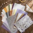 thumbnail image 2 of LNGOOR 10/40Pcs/Set Scrapbook Paper Vintage Textured Non-repetitive DIY Handmade Art Craft Project Card Making Journaling Special Paper Sheet Kit, 2 of 8