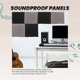 thumbnail image 2 of 12 Pcs Acoustic Foam Board,Studio Wedge Tile,Acoustic Foam Soundproof Pyramid Studio Treatment Wall, 2 of 5