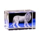 thumbnail image 1 of Estatua de león de cristal grabada con láser 3D de 1 pieza para decoración del hogar, cumpleaños, regalos (50 x 50 x 80 mm), 1 of 5