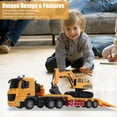 thumbnail image 4 of Conjunto de Juguetes de Constructución, RC Semi Truck Excavator Juguete 2 EN 1 Batería Fun Fun Fun Propina para Niños, 4 of 7