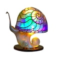 thumbnail image 1 of Maojin Decoración de escritorio de lámpara de mesa de planta de resina pintada, 1 of 4