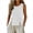 White, variant on Smsaxvxz Womens Cotton Linen Tank Tops Summer Fashion Crew Neck Sleeveless Casual Solid Loose Slit Hem Button Shirts