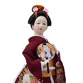 thumbnail image 3 of Muñeca kimono de geisha japonesa, estatua asiática, estatuilla de dama, decorativa, coleccionable Estilo D, 3 of 9