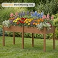 thumbnail image 6 of EDX Wooden Raised Garden Bed, Outdoor Planter Box Kit for Vegetables, Flowers and Herbs(Brown), 6 of 7